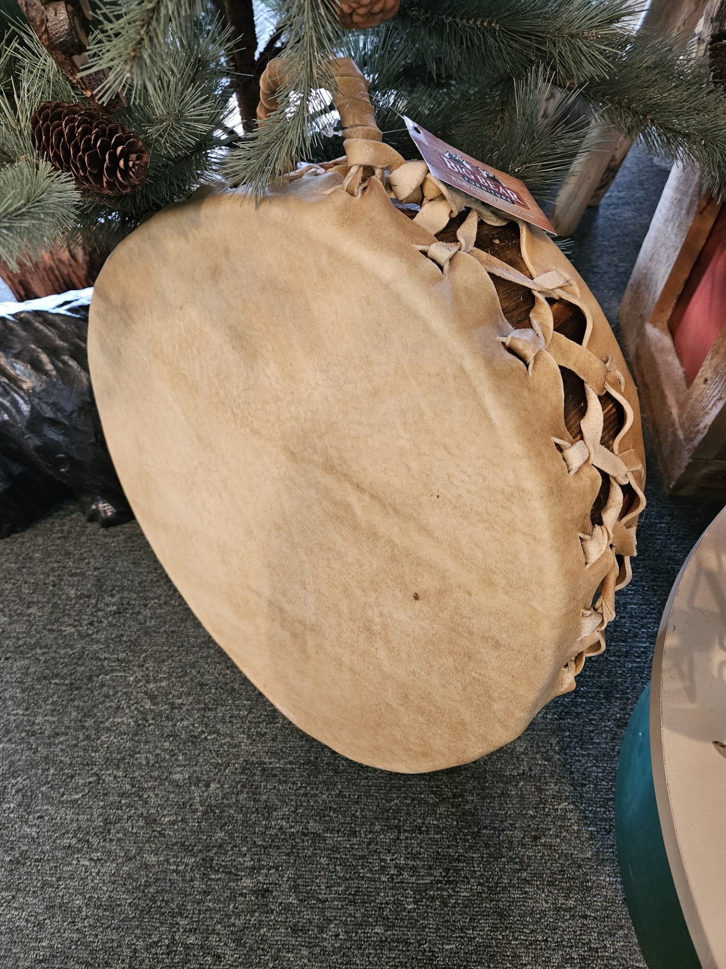 Kevan Peterson Handmade Buffalo Peace or Sweat Drum