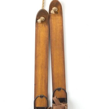 Melrose Wood Ski Ornament 30"H