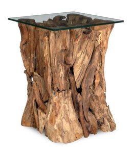 Uttermost Rozel Root End Table 17 x 17 x 24H