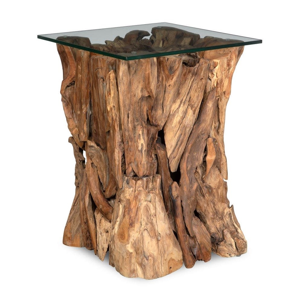 Uttermost Rozel Root End Table 17 x 17 x 24H