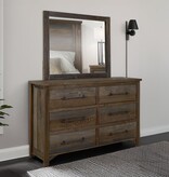 IFD 5781 Town 6 Dwr Dresser 61x18x38H