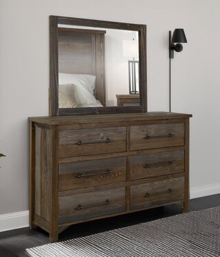 IFD 5781 Town 6 Dwr Dresser 61x18x38H