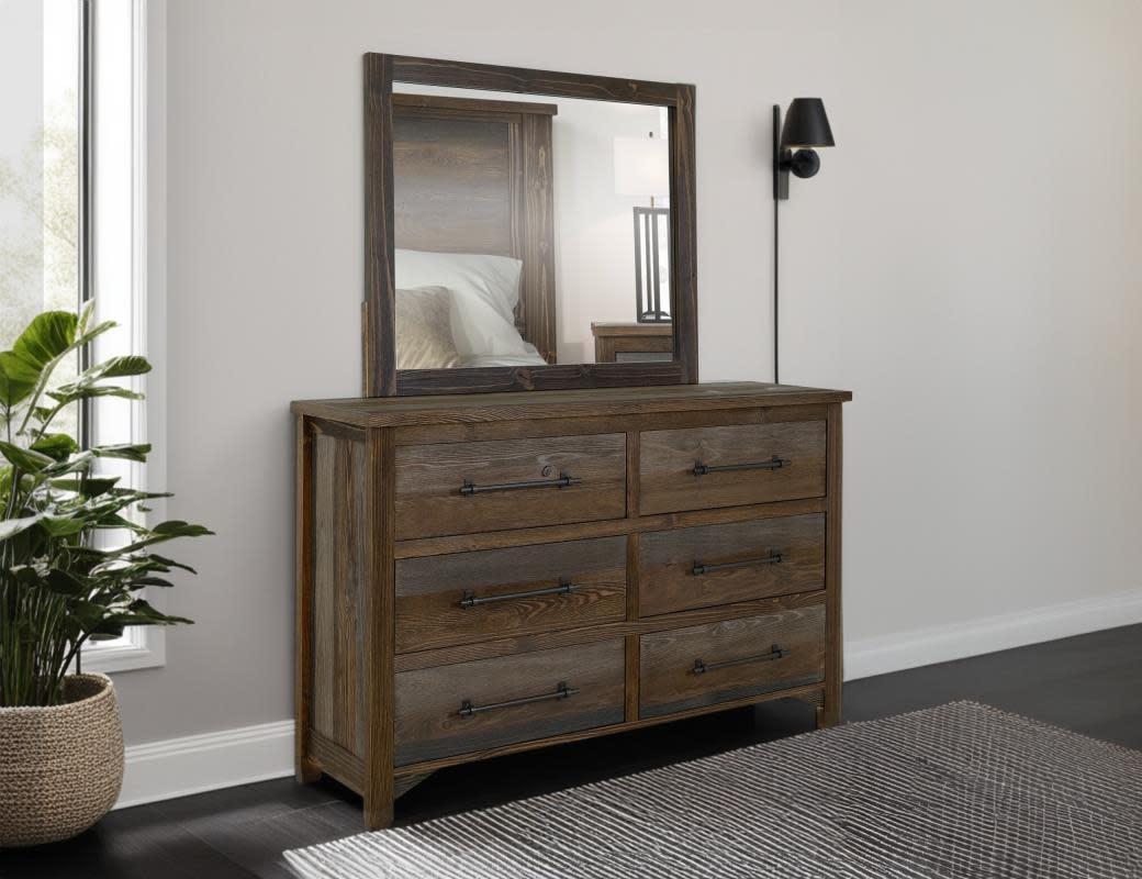 IFD 5781 Town 6 Dwr Dresser 61x18x38H