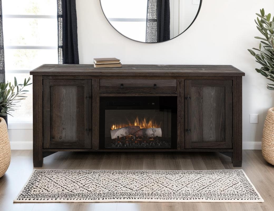 IFD 5781 Town 2Dr TV Stand with Fireplace