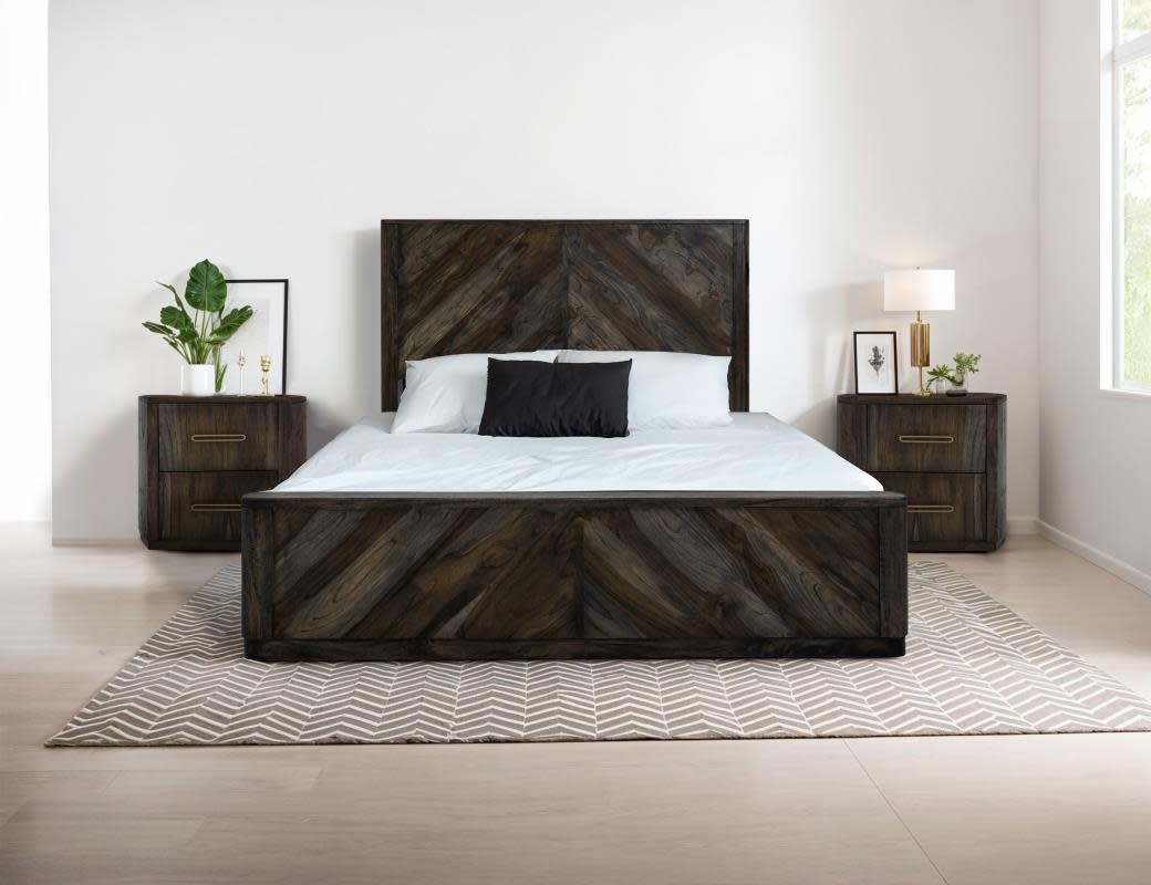 IFD 4421 Balam Platform (Dark) QUEEN Bed