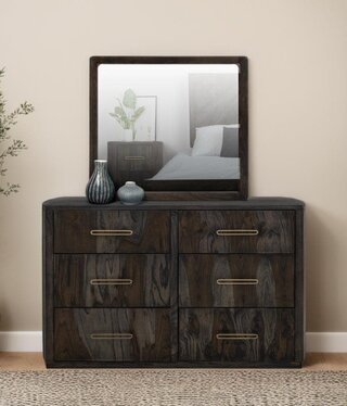 IFD 4421 Balam Dark 6 Dwr Dresser 62x20x38