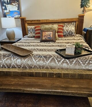 Old Hickory Old Timber KING Bed HB60H, FB32H, 82Wx89L