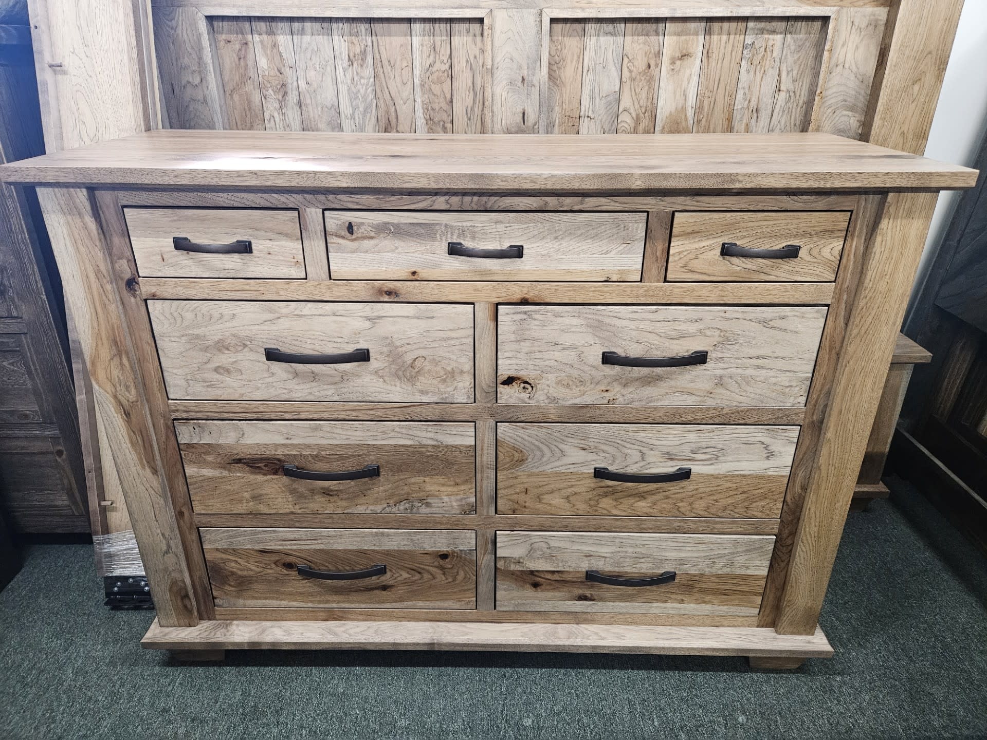 cherry ridge The Ranch 9 Drawer Dresser 60.5x22x44H
