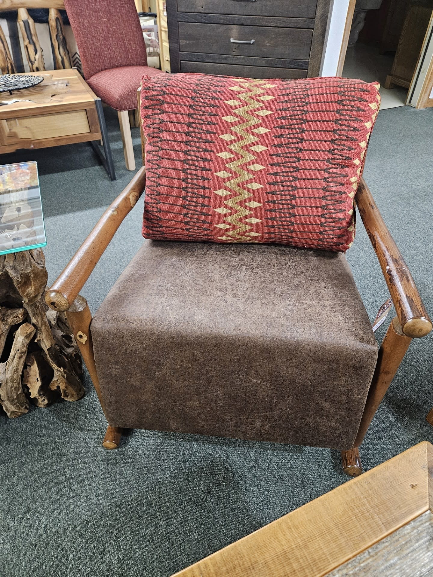 Old Hickory Cascade Chair 28Wx32Dx30H