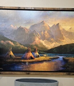 Colt Idol "An Evening in the Rockies", Framed 44x54