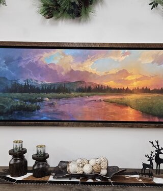 Colt Idol "Slight Chance of Rain", Framed Framed  28x76 Colt Idol "Slight Chance of Rain", Framed Framed  28x76