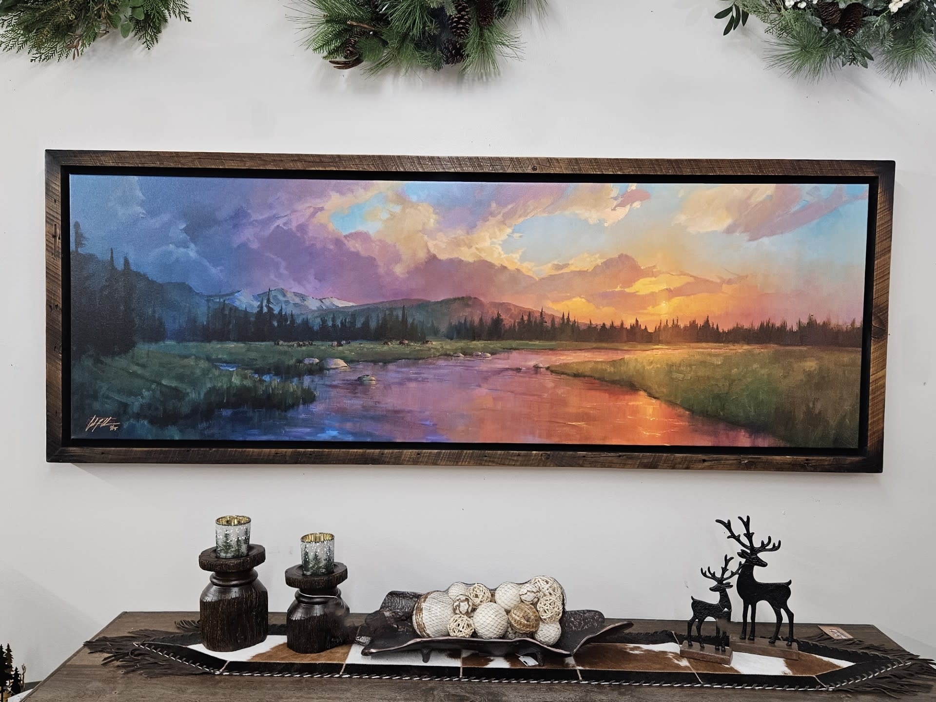 Colt Idol "Slight Chance of Rain", Framed Framed  28x76