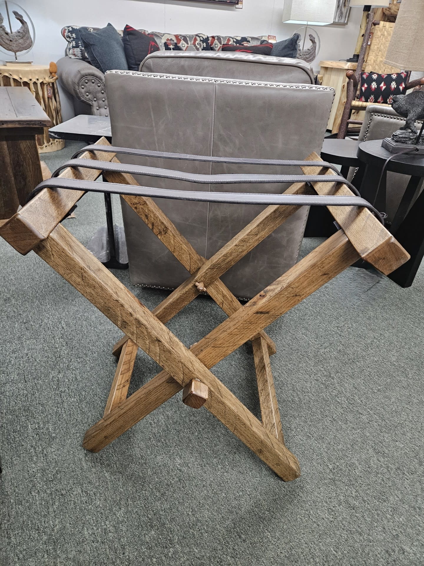 ALBC Hickory Luggage Rack