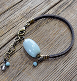 cool water jewelry BC108 Waters Edge Leather Bracelet