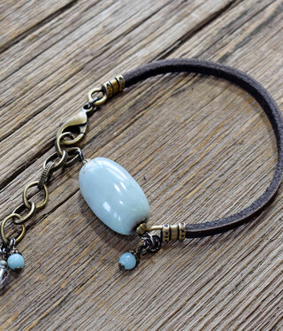 cool water jewelry BC108 Waters Edge Leather Bracelet cool water jewelry BC108 Waters Edge Leather Bracelet