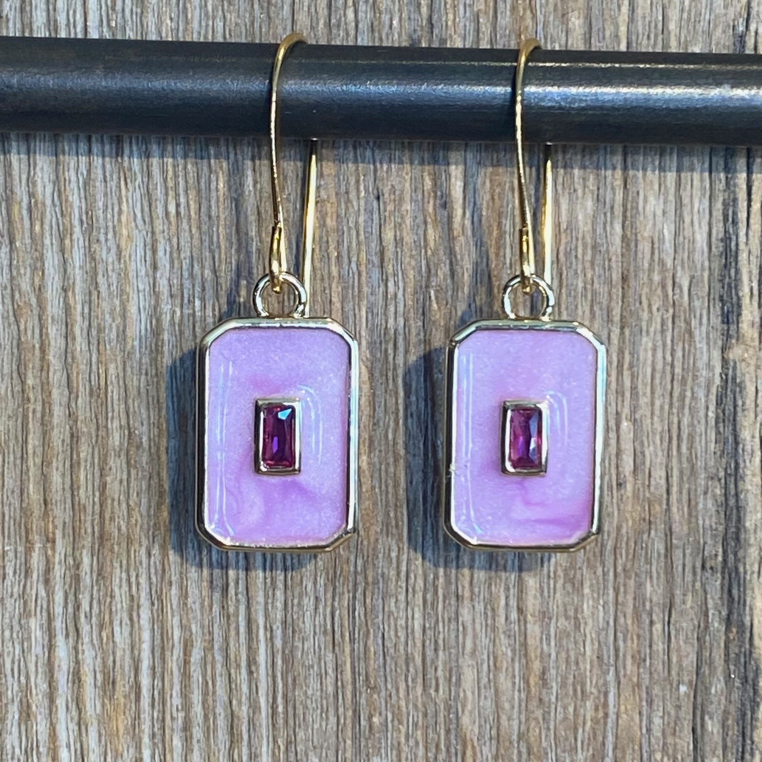 cool water jewelry EW875-220 Earrings: Sweet Dreams Rectangle