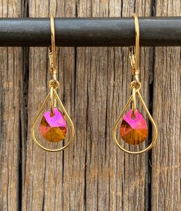 cool water jewelry EW906-224 Earrings: Indian Summer Teardrop cool water jewelry EW906-224 Earrings: Indian Summer Teardrop