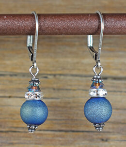 cool water jewelry EW506-216 Earrings: Big Sky Druzy cool water jewelry EW506-216 Earrings: Big Sky Druzy