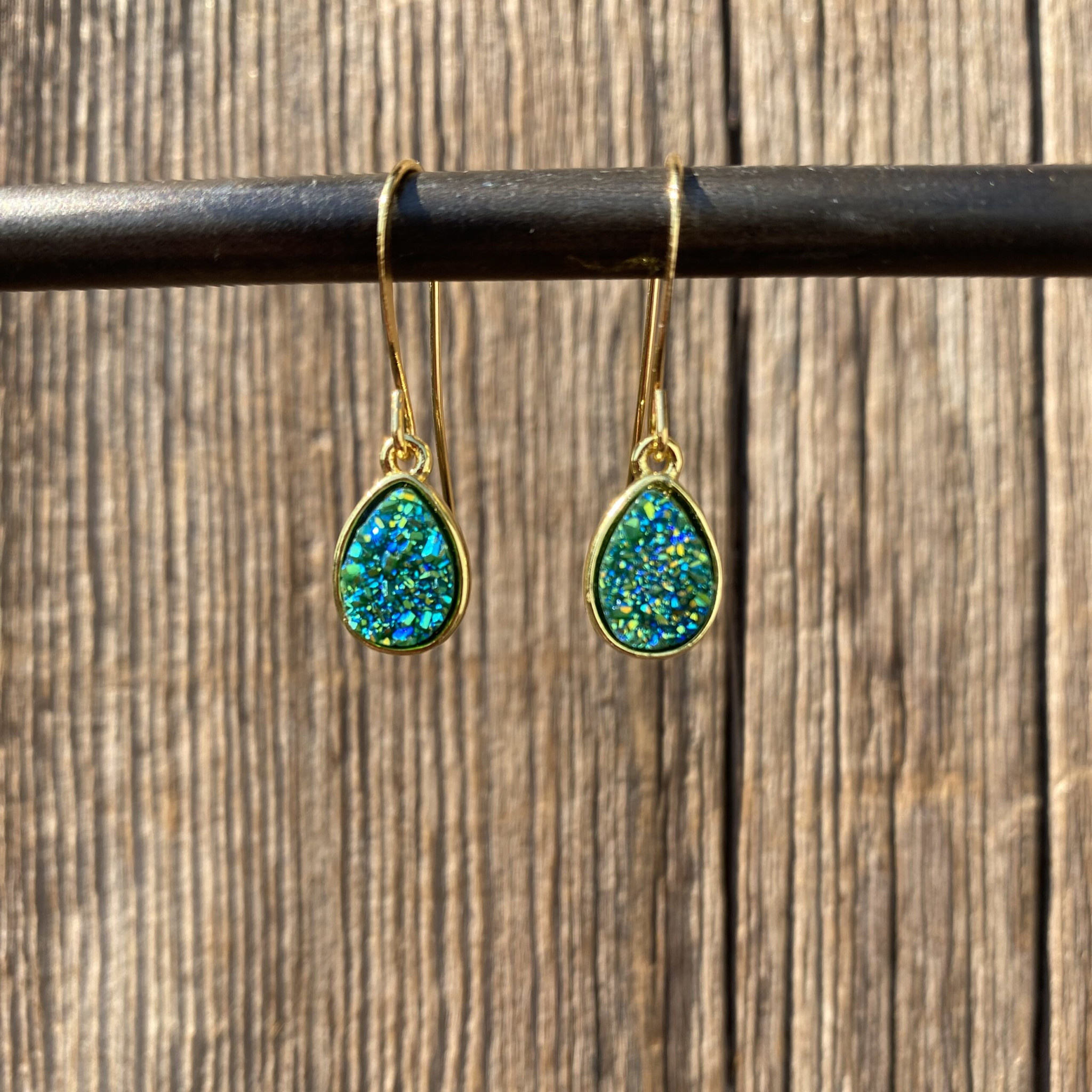 cool water jewelry EW862-199 Earrings: Happy Together Sparkly Teardrop
