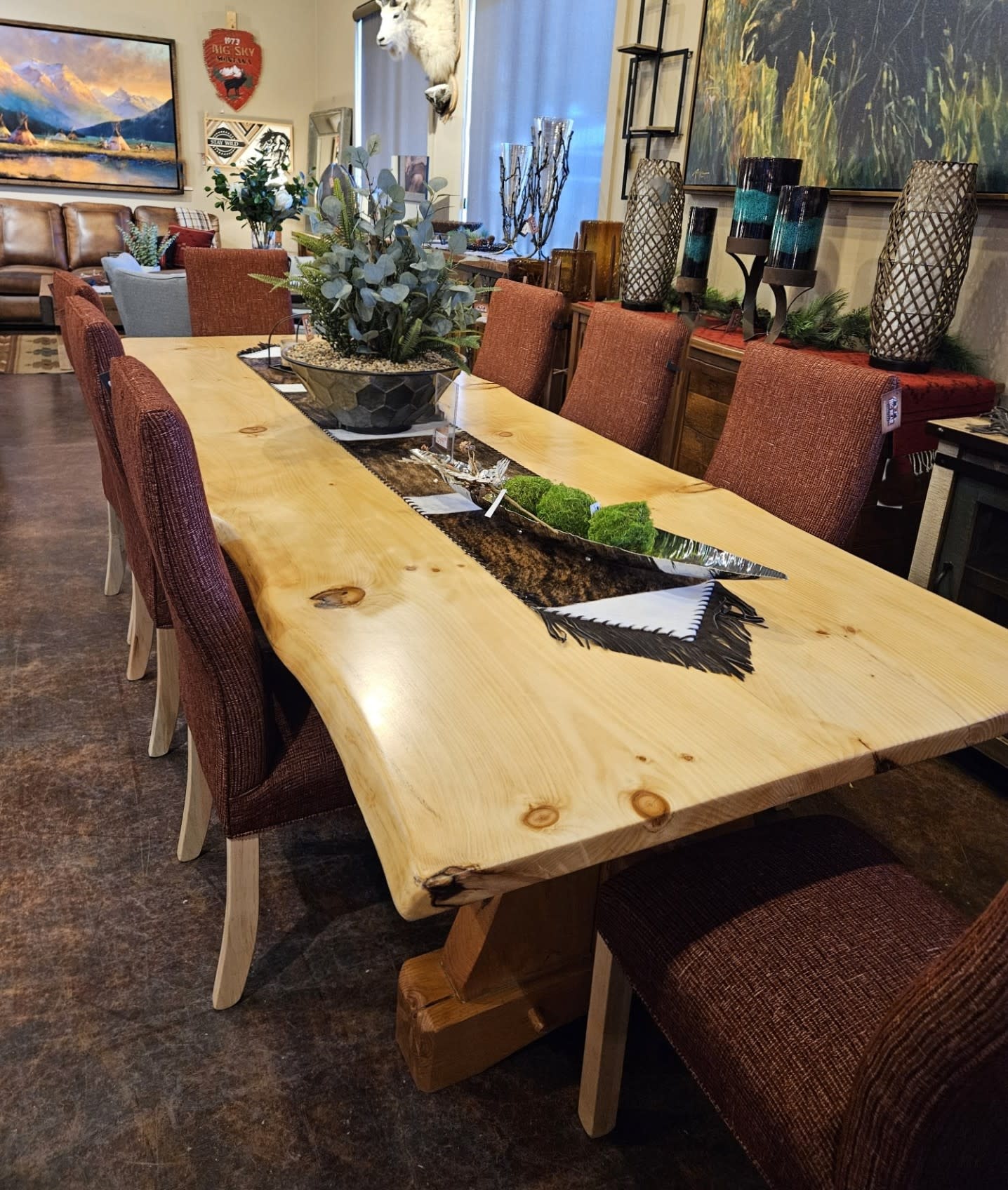 joseph W Live Edge Dining Table 10 ft