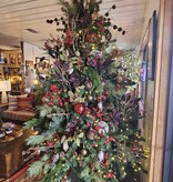 Melrose Decorated Christmas Tree 69"Diameter x 9'High