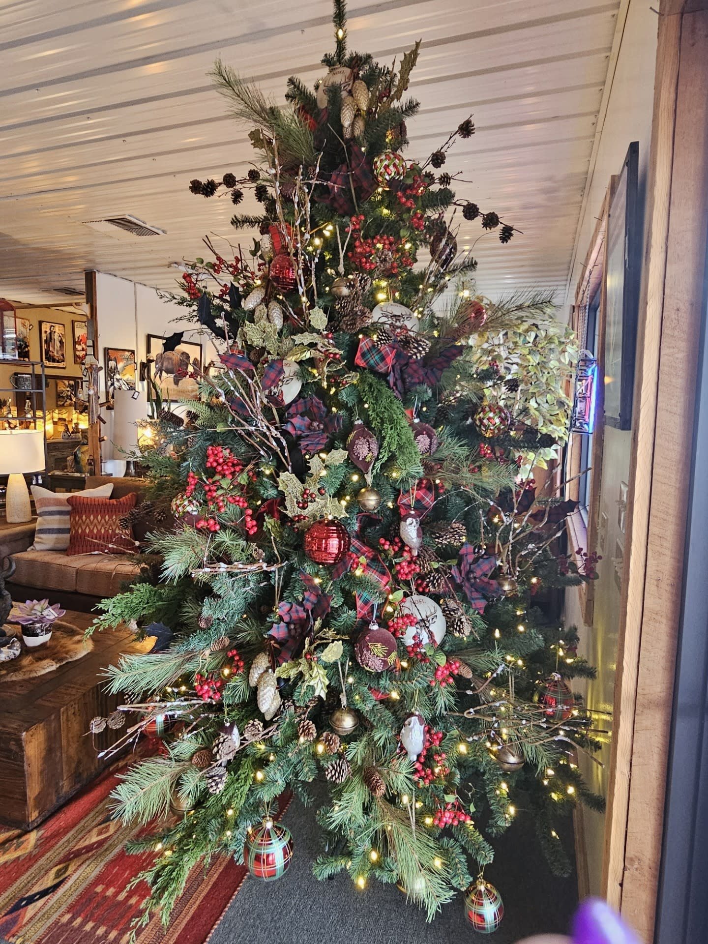 Melrose Decorated Christmas Tree 69"Diameter x 9'High