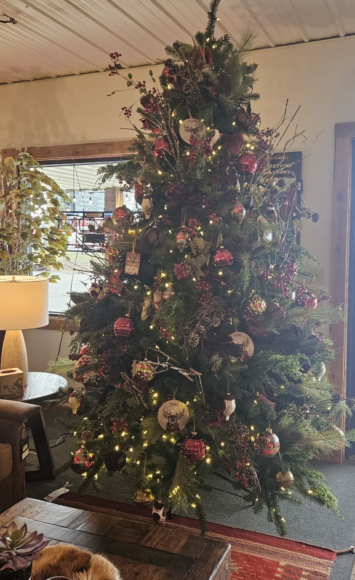 Melrose Decorated Christmas Tree 69"Diameter x 9'High