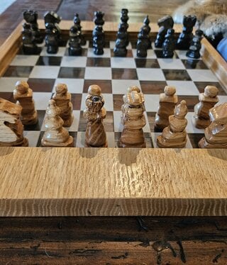 MCE Industries Chess Board with Chess Pieces