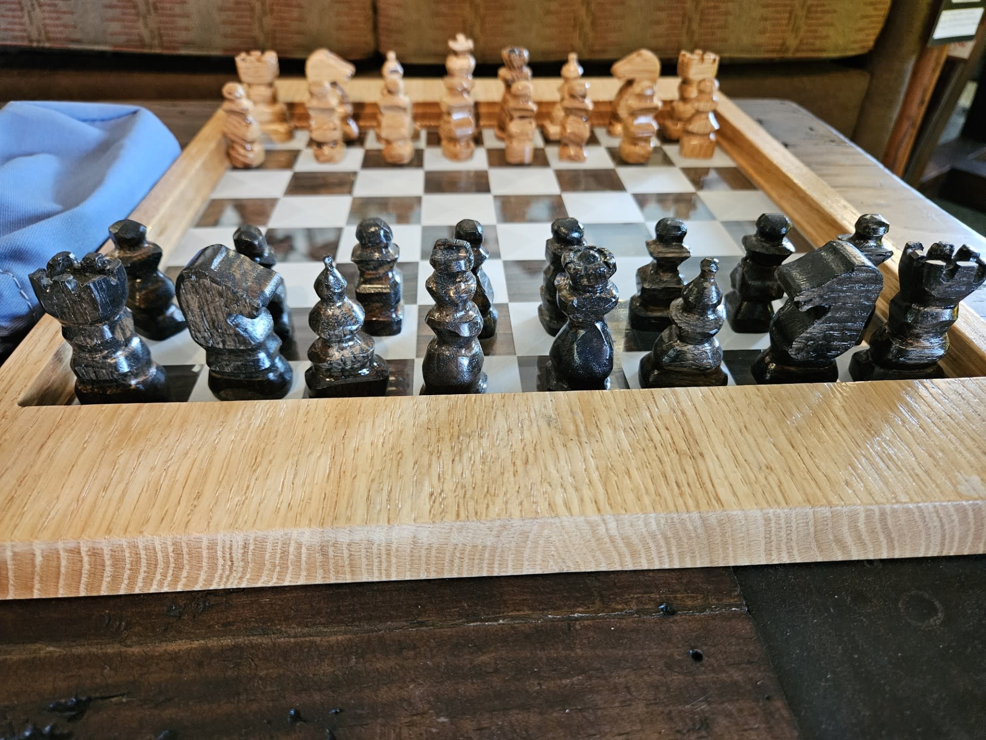 MCE Industries Chess Board with Chess Pieces