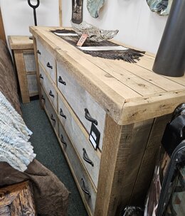 Green Gables Wyoming 6 Dwr Dresser-UNFINISHED 72x22.5x40