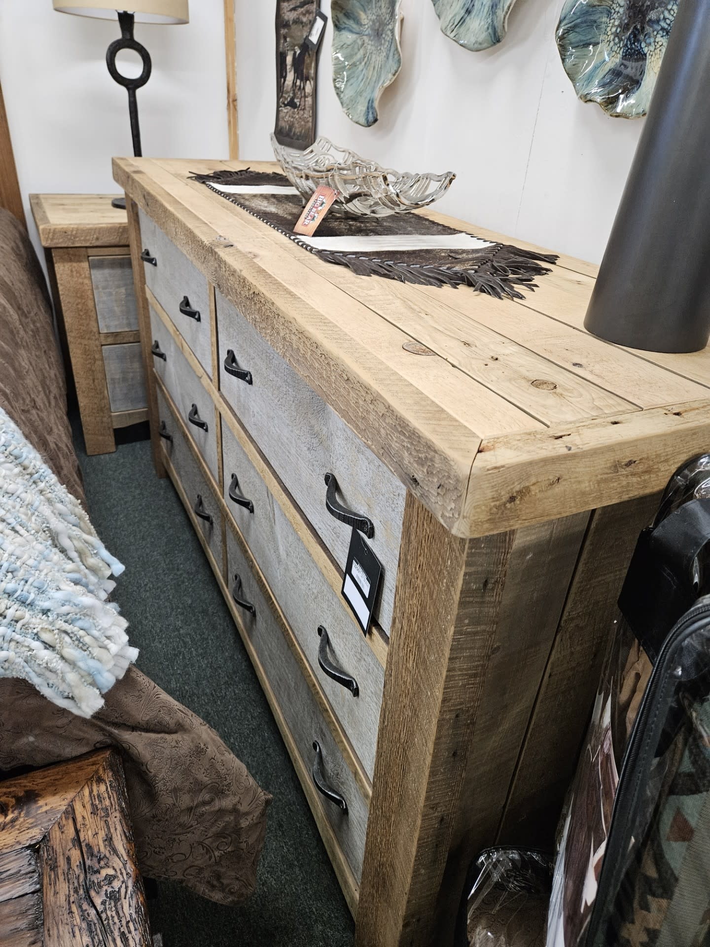 Green Gables Wyoming 6 Dwr Dresser-UNFINISHED 72x22.5x40