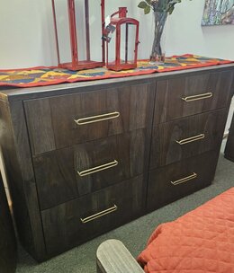 IFD 4421 Balam Dark 6 Dwr Dresser 62x20x38