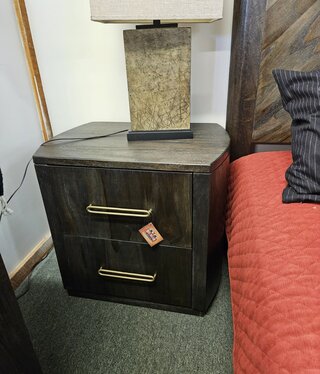 IFD 4421 Balam 2 Dwr Dark Nightstand 29x20x26H