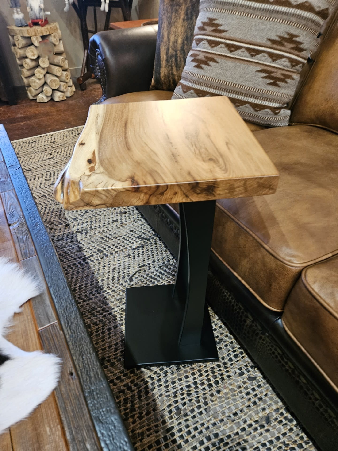 Stone River Sofa Server/Chair SideTable - HICKORY