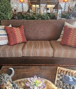 Old Hickory Don't Feed the Bears Sofa w/Pillows 85Wx37Dx37H