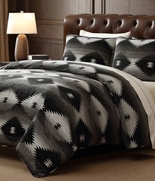 Hiend Silverado KING 3pc Comforter Set-Black