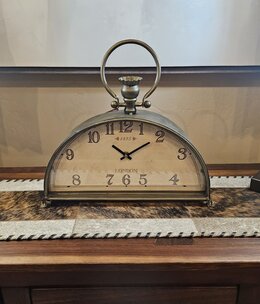 Melrose Mantle Clock 15L x 13.5H, Ant/Gray