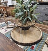 Melrose Wood Tray-LARGE-18Dia x 1.75H