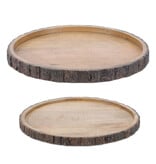 Melrose Wood Tray-LARGE-18Dia x 1.75H