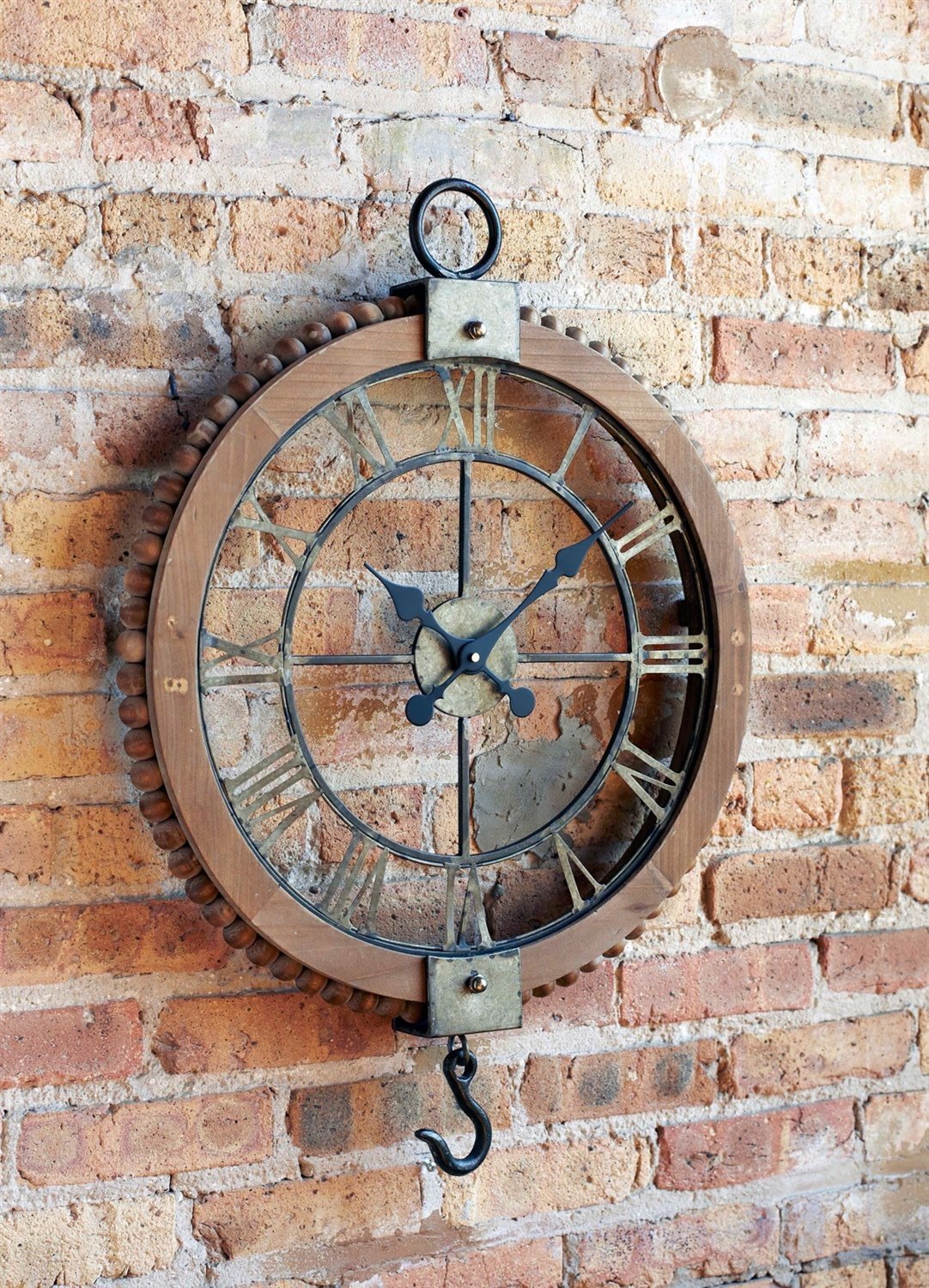 Melrose Open Wall Clock w/Hook 21.75L x 30H