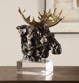 Uttermost Moose Bust Sculpture 12W x 12D x 9H
