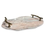 Uttermost Stone & Twig Indoor/Outdoor Tray 26Lx18Dx3H