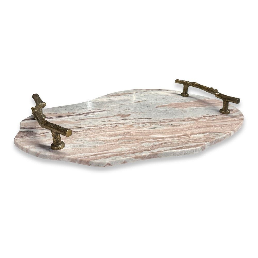 Uttermost Stone & Twig Indoor/Outdoor Tray 26Lx18Dx3H
