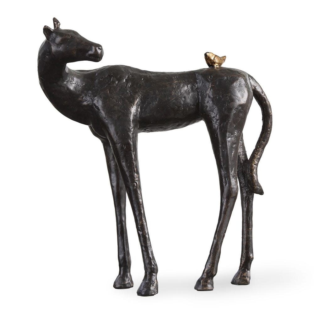 Uttermost Hello Friend (Horse/Bird) Sculpture 9Wx4Dx10H