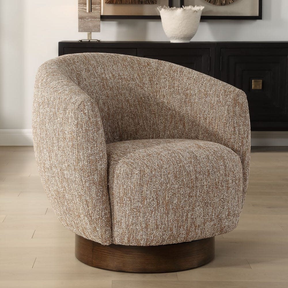 Uttermost Dunes Swivel Chair 33W x 32H x 30D