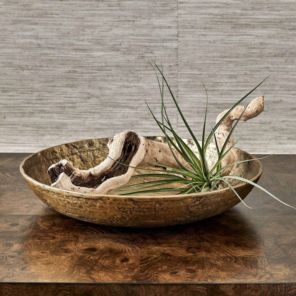 Uttermost Gold Mine Bowl 24Diam x 4H