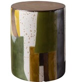 Uttermost Graph Garden Stool 13Diam x 18H