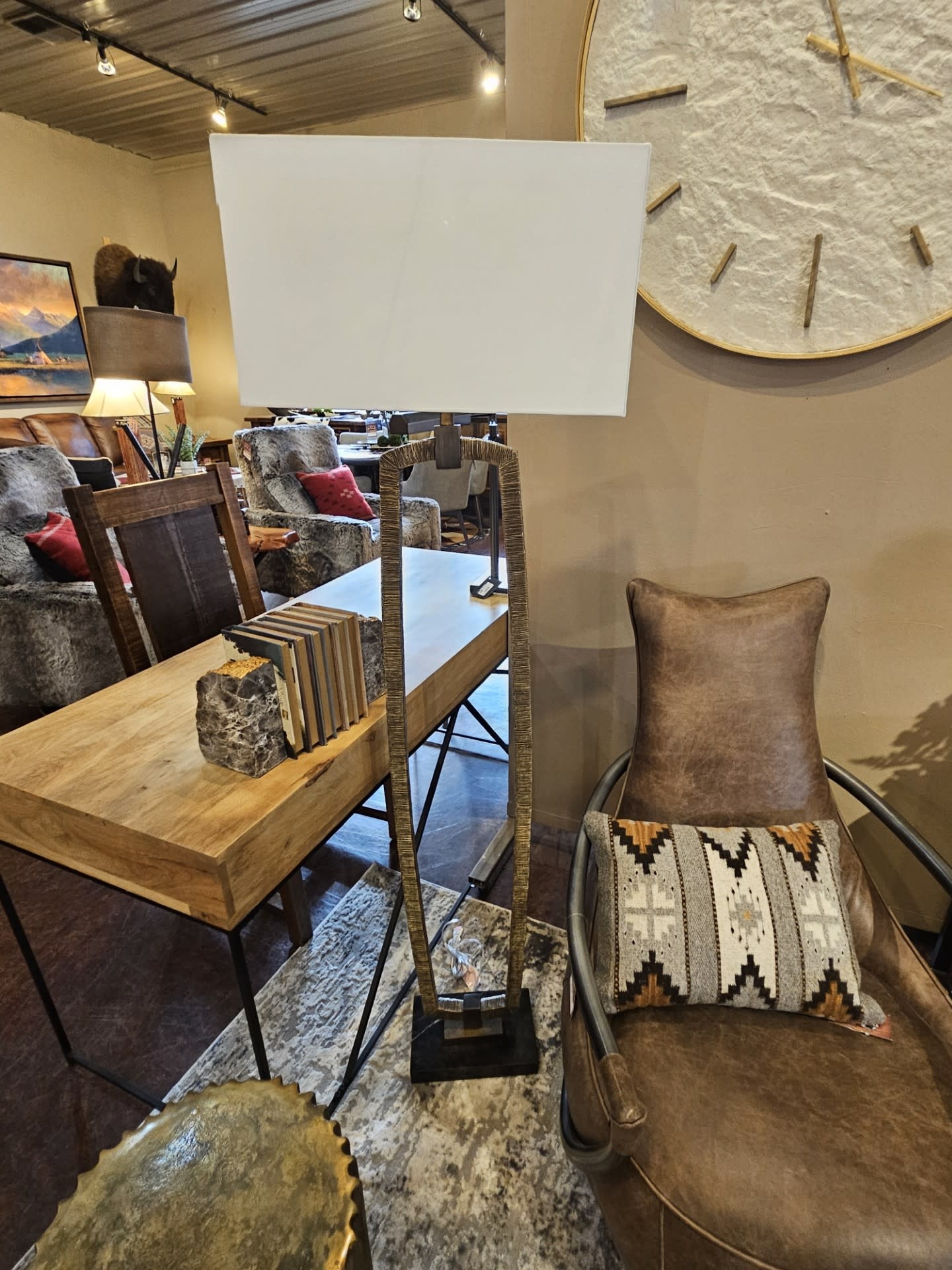 Uttermost Relic Floor Lamp, 64H