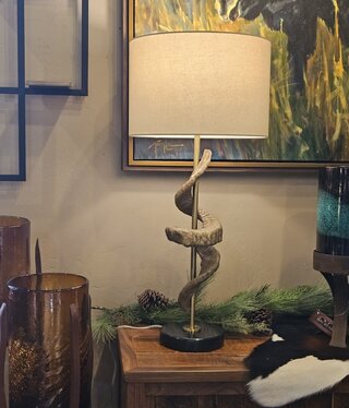 Uttermost Rams Horn Table Lamp, 34H