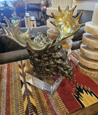 Uttermost Moose Bust Sculpture 12W x 12D x 9H